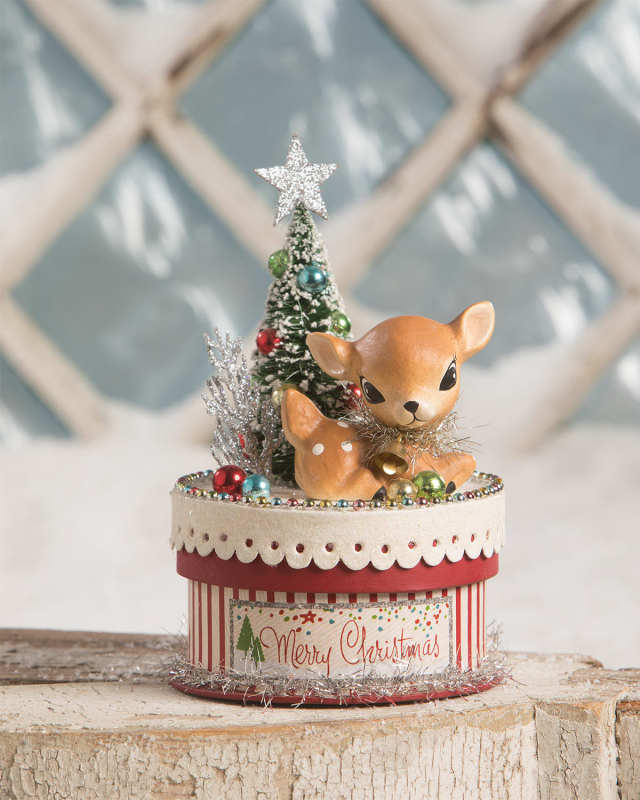 Merry & Bright Deer on Box